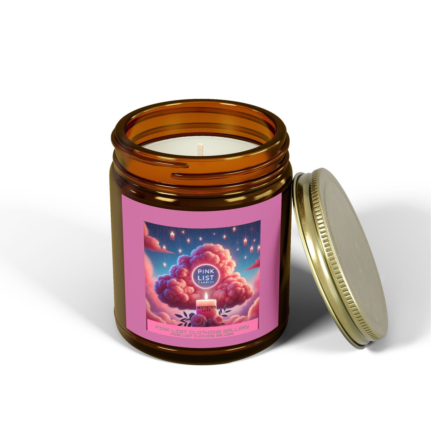 PinkList Candles Collection©️ by PinkList Clothing Gallery®️™️ Aesthetics Luxe Candles©️ - Relaxing Aromatherapy (4oz, 9oz)