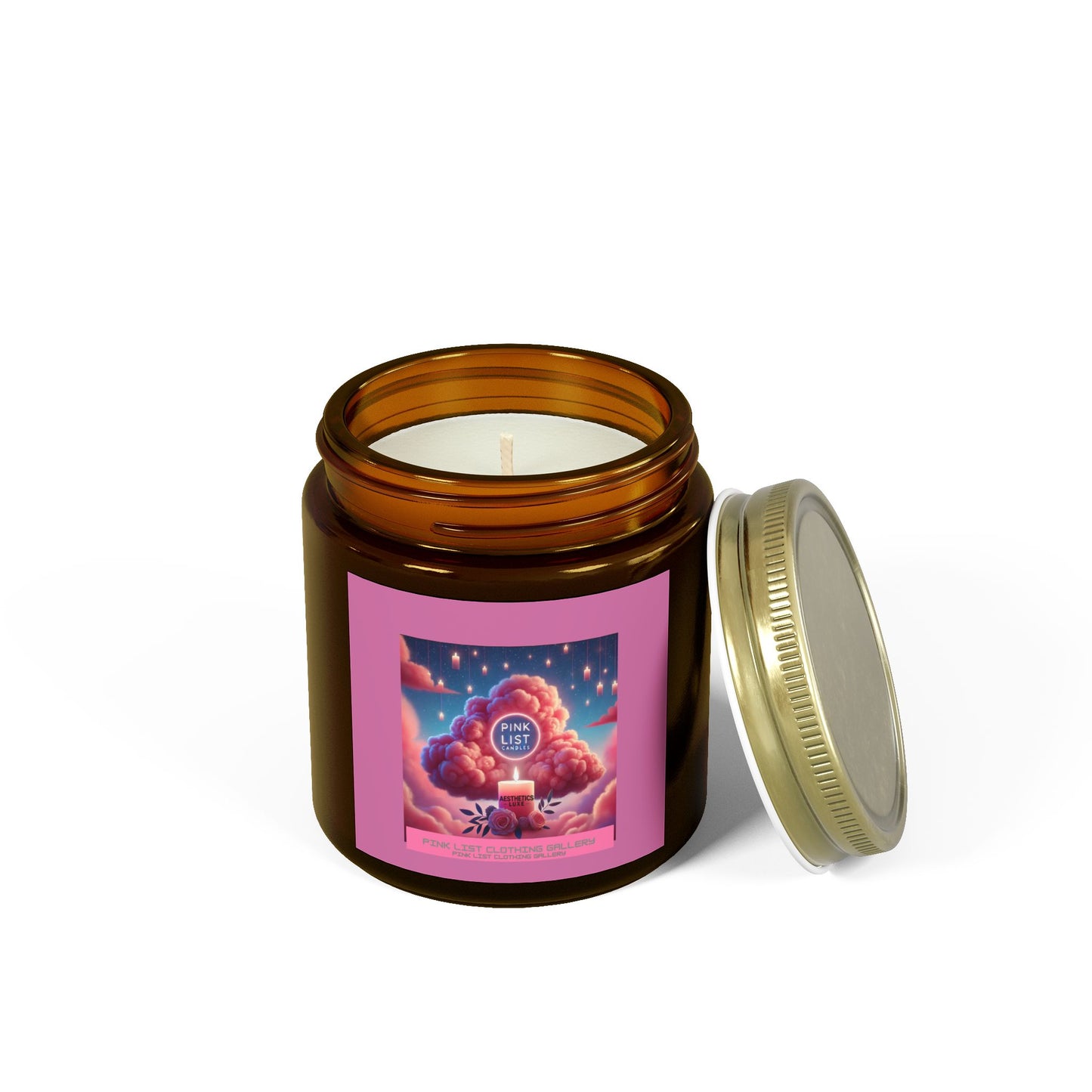 PinkList Candles Collection©️ by PinkList Clothing Gallery®️™️ Aesthetics Luxe Candles©️ - Relaxing Aromatherapy (4oz, 9oz)