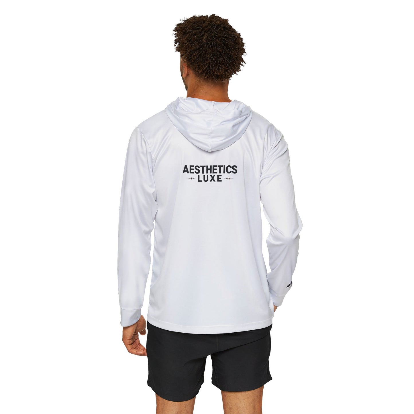 Men's Aesthetics Luxe ™️ Fitness Sports Warmup Hooded Sleeve Shirt II - Flex Active Gym Wear
