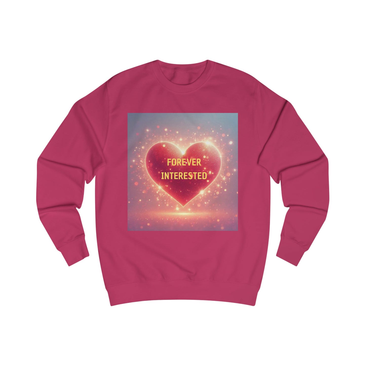 Aesthetics Luxe ™️ — "Forever Interested" Hearted Cozy Pullover Sweatshirt - Luxe Wear