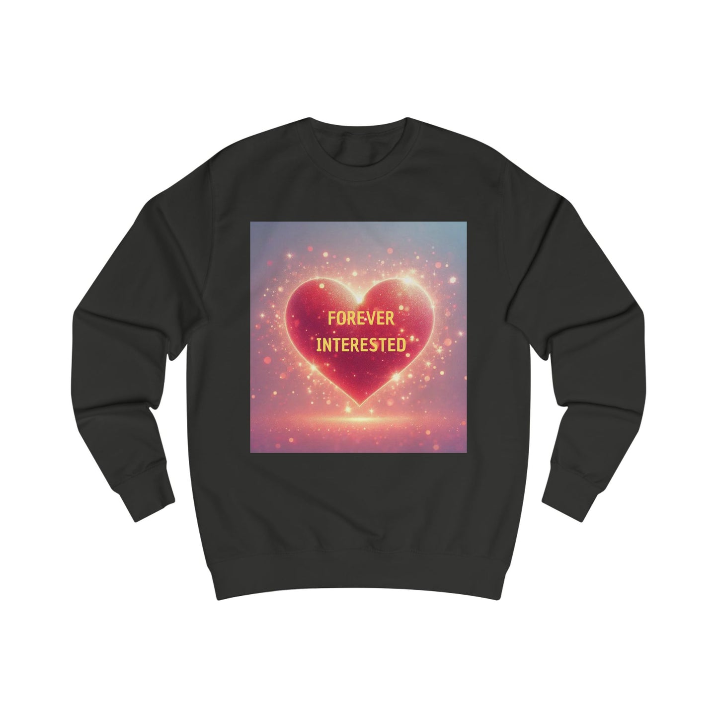 Aesthetics Luxe ™️ — "Forever Interested" Hearted Cozy Pullover Sweatshirt - Luxe Wear